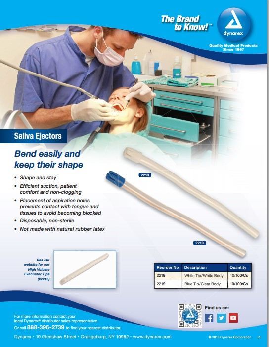 Saliva Ejectors Dynarex