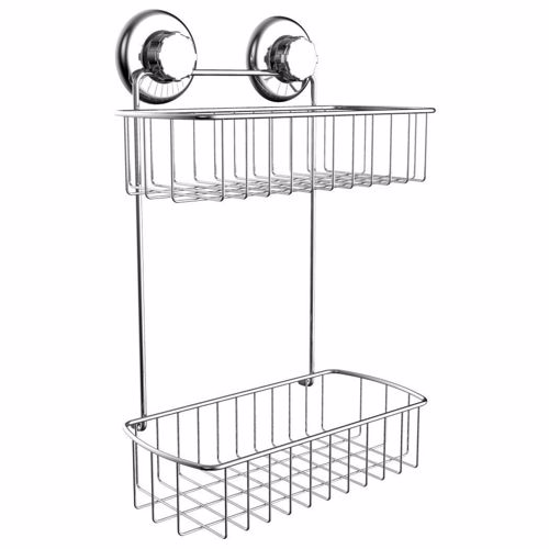 Suction Cup, Two Tier, Stainless Steel Corner Shower Caddy Review