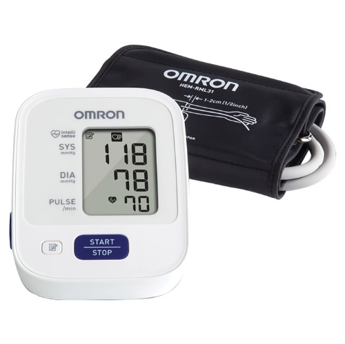 Omron 3-Series Upper Arm Blood Pressure Monitor - White